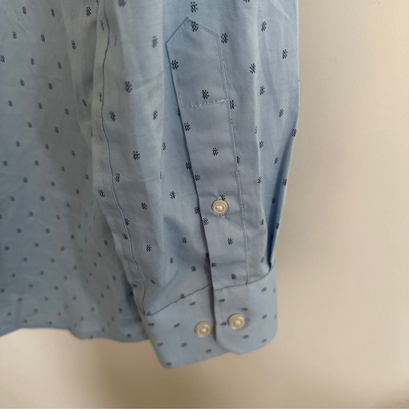 Banana Republic Blue Casual Button Down Winkle Resistant Slim Fit Shirt - M - Picture 5 of 5